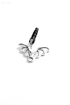 Handy-Staubschutz-Stecker mit Fledermaus Anhänger
